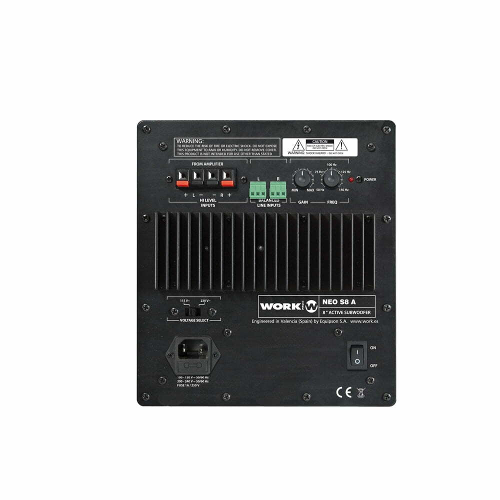 סאבוופר להתקנות קבועות "8 Work Pro NEO S8 A