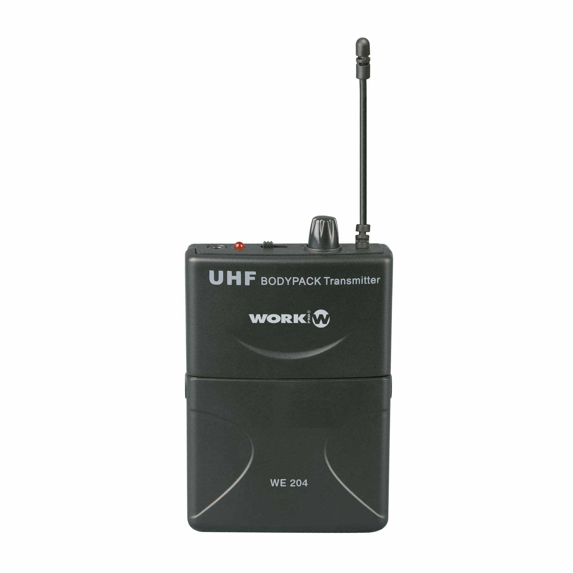זוג מיקרופונים דש עם מקלט אלחוטי Work Pro WR 204/2
